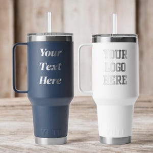 Custom 42oz Tumbler, Personalized Yeti, Custom Logo Tumbler, Gift for Mom, Business Logo, Engraved Cup, 40oz Mug, Team Tumbler, Coach Gift