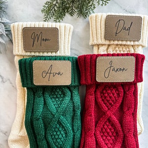 Vegan Leather Gift and Stocking Tags – Heather and Oak