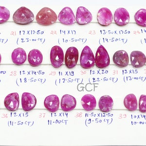 Pink Sapphire Faceted Slice Shape Gemstone Pair , Pink Sapphire Loose Pair , Sapphire Use To Make Jewelry , Sold By Pair , 10x21 mm , 31134