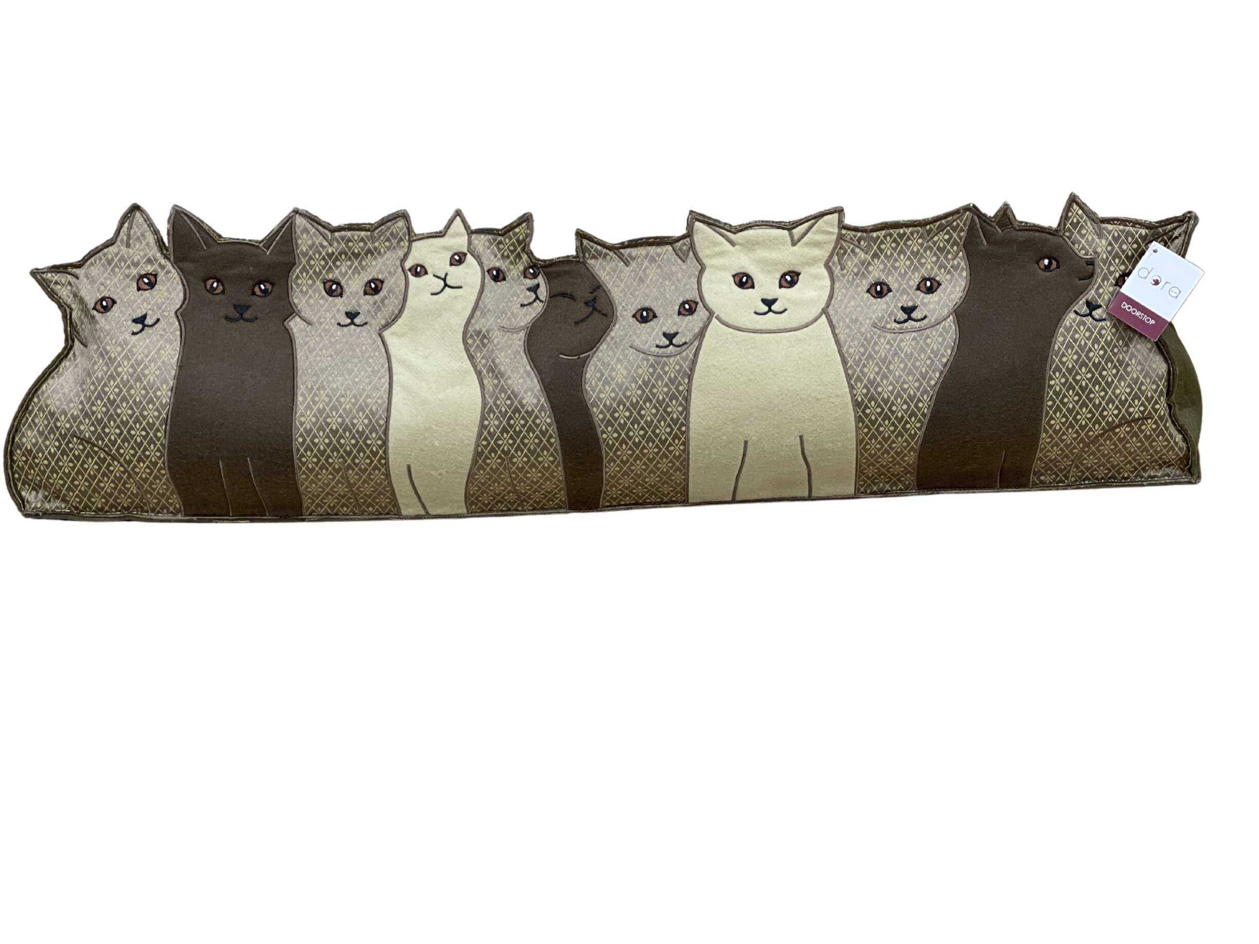 Dora Designs Kitties Row of Cats Draught Excluder Etsy