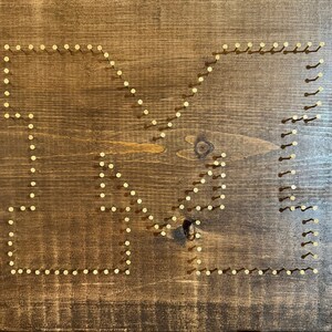 College String Art / School String Art / Graduation Gift - Etsy