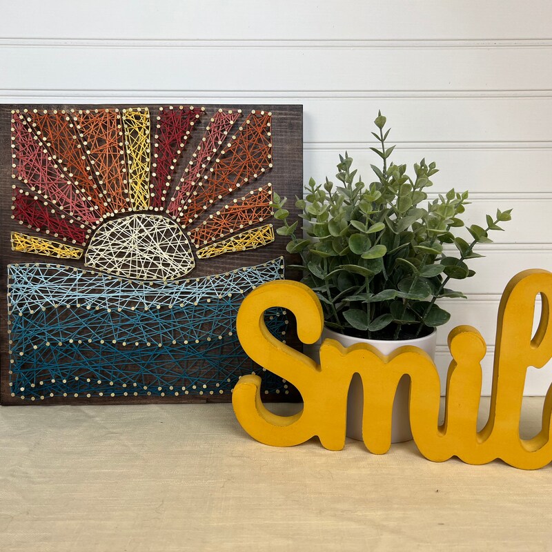 Sunset String Sunset String Art - Etsy