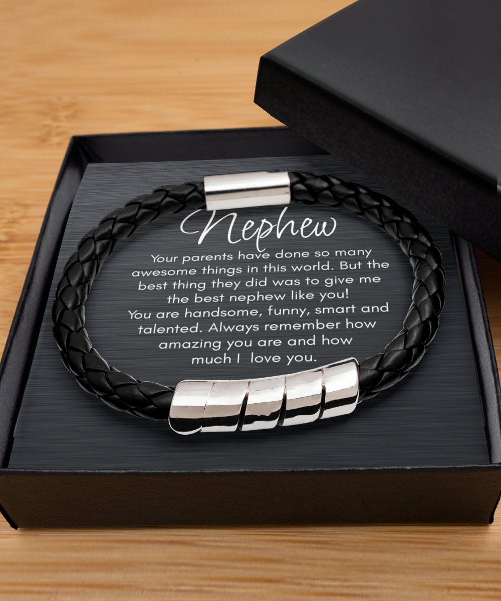 To My Nephew Bracelet, Gift for Nephew, Nephew Birthday, Christmas ...