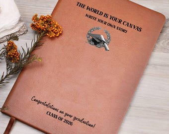 The World Is Your Canvas, Class of 2026 Graduation Journal, Graduation Gift for Daughter, Son, Best Friend, Granddaughter, Grandson