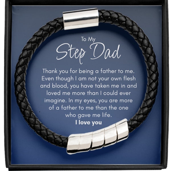 Step Dad Gifts for Father's Day Bracelet 60+ Gift Ideas