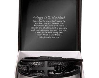 18th Birthday Gift, Bracelet for Him, Son, Grandson, Nephew, Godson 18th Birthday, Gift Ideas for 18th, Teen Boy Gifts, Happy 18th Gift Idea