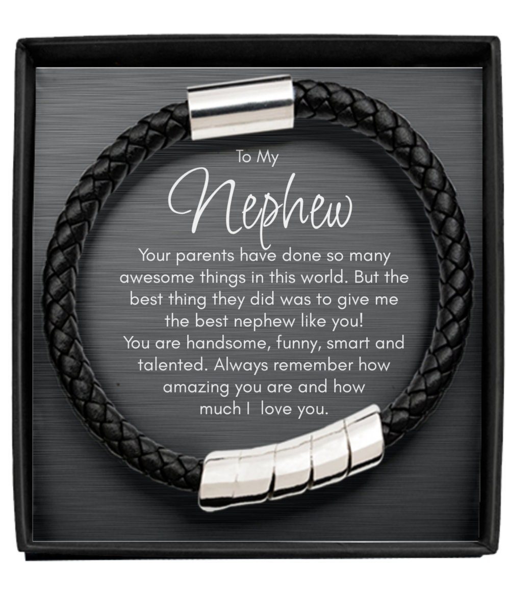 To My Nephew Bracelet, Gift for Nephew, Nephew Birthday, Christmas ...