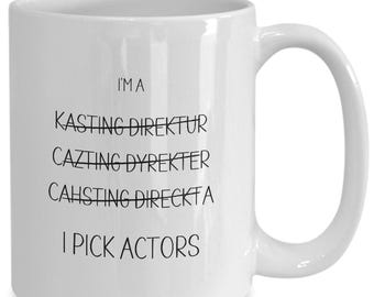 Gift for Casting Director, Funny Casting Director Coffee Mug, Thank You, Appreciation, New Job Gift, Present for Dad, Husband, Coworker