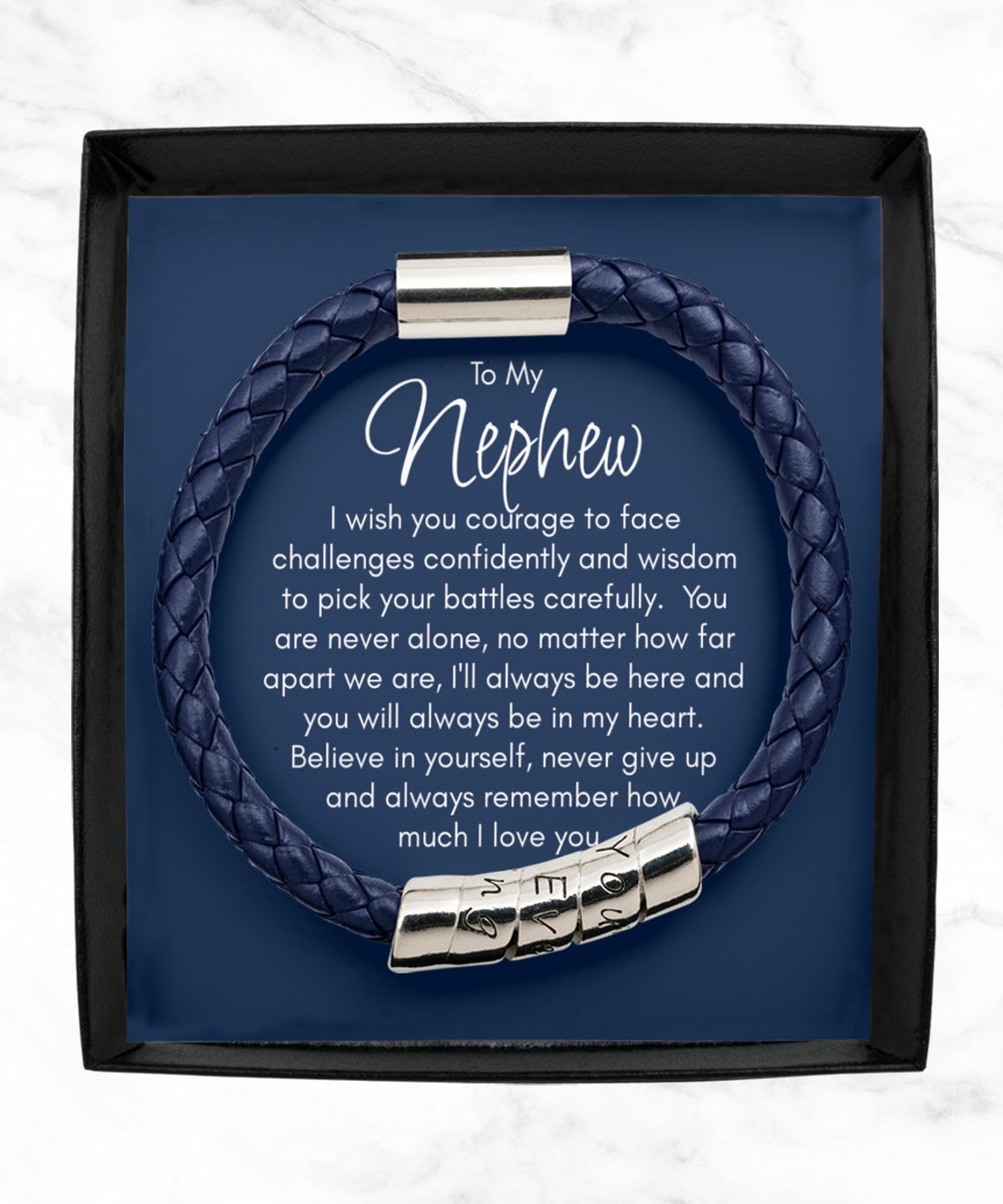 Gift for Nephew, to My Nephew Bracelet, Nephew Christmas, Birthday ...