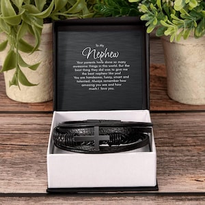 To My Nephew Bracelet, Gift for Nephew, Nephew Birthday, Christmas Gifts, Gift from Aunt, from Uncle, Best Nephew, For My Nephew Gift Ideas
