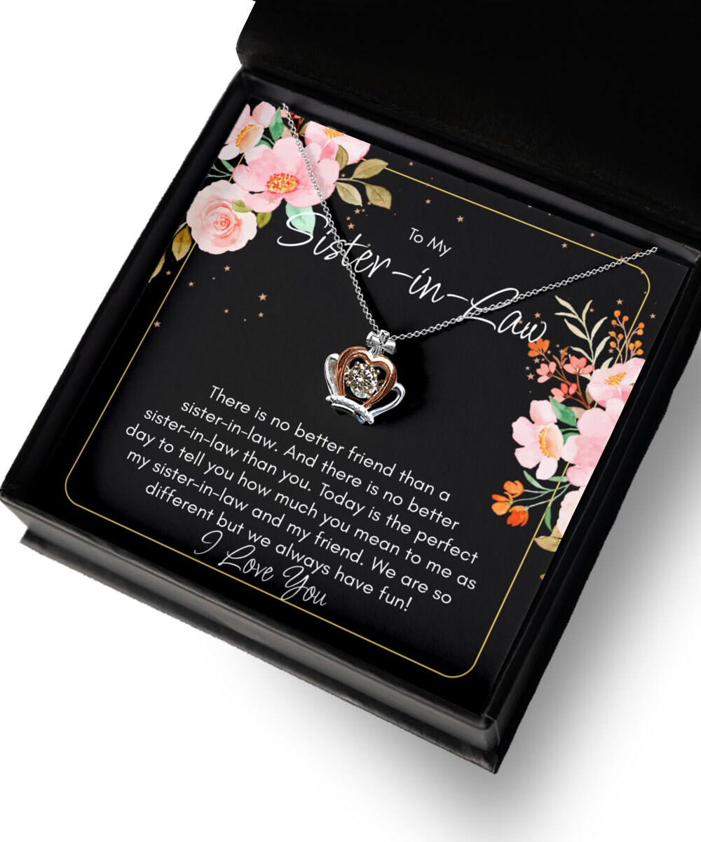 Sister in Law Gifts Sister in Law Necklace Christmas Gift Etsy