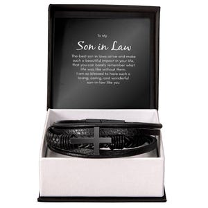 To My Son in Law Gifts, Son in Law Bracelet, Son in Law Birthday, Christmas Gift, Present for Son in Law, New Son in Law, Wedding Gift
