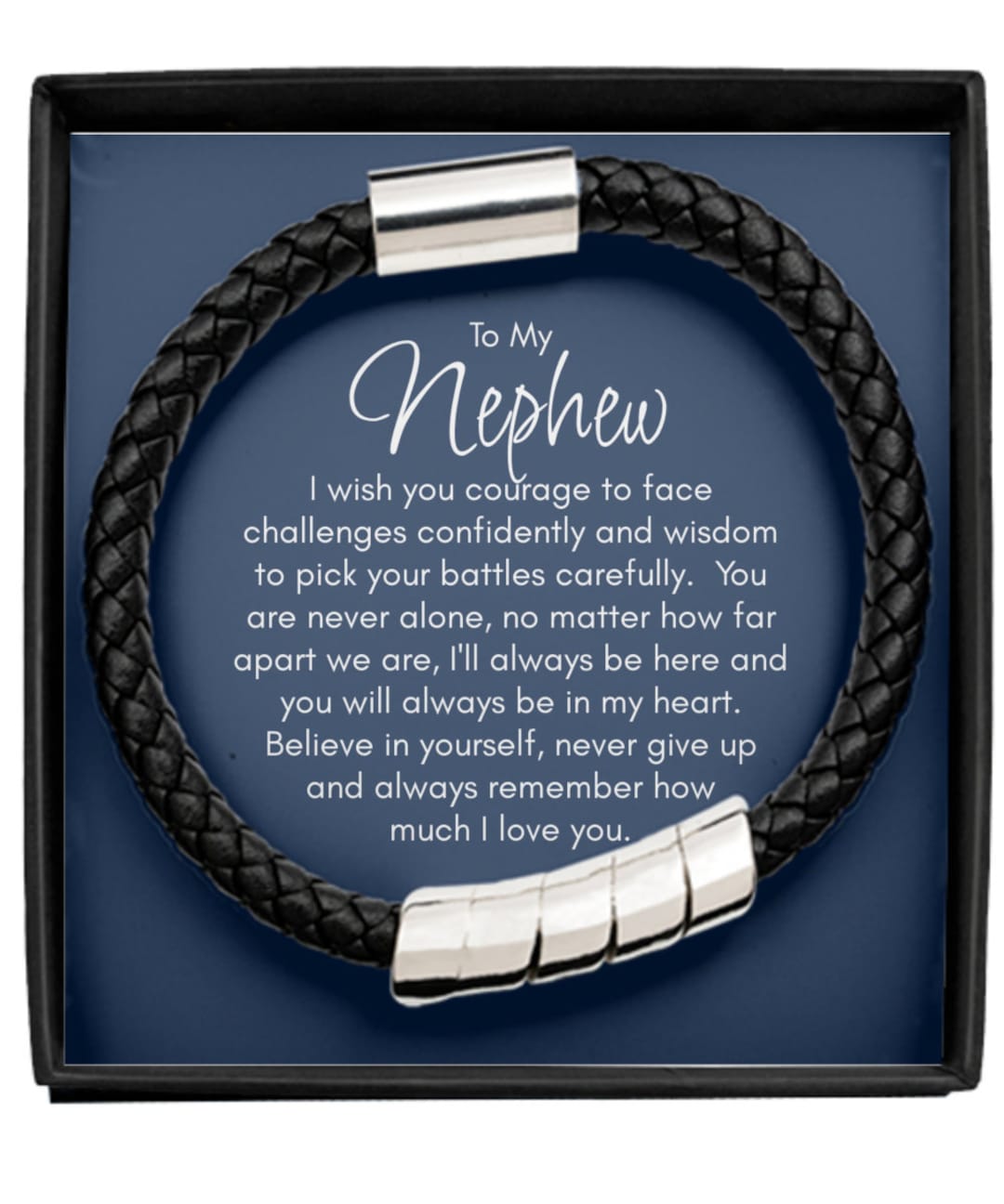 Gift for Nephew, to My Nephew Bracelet, Nephew Christmas, Birthday