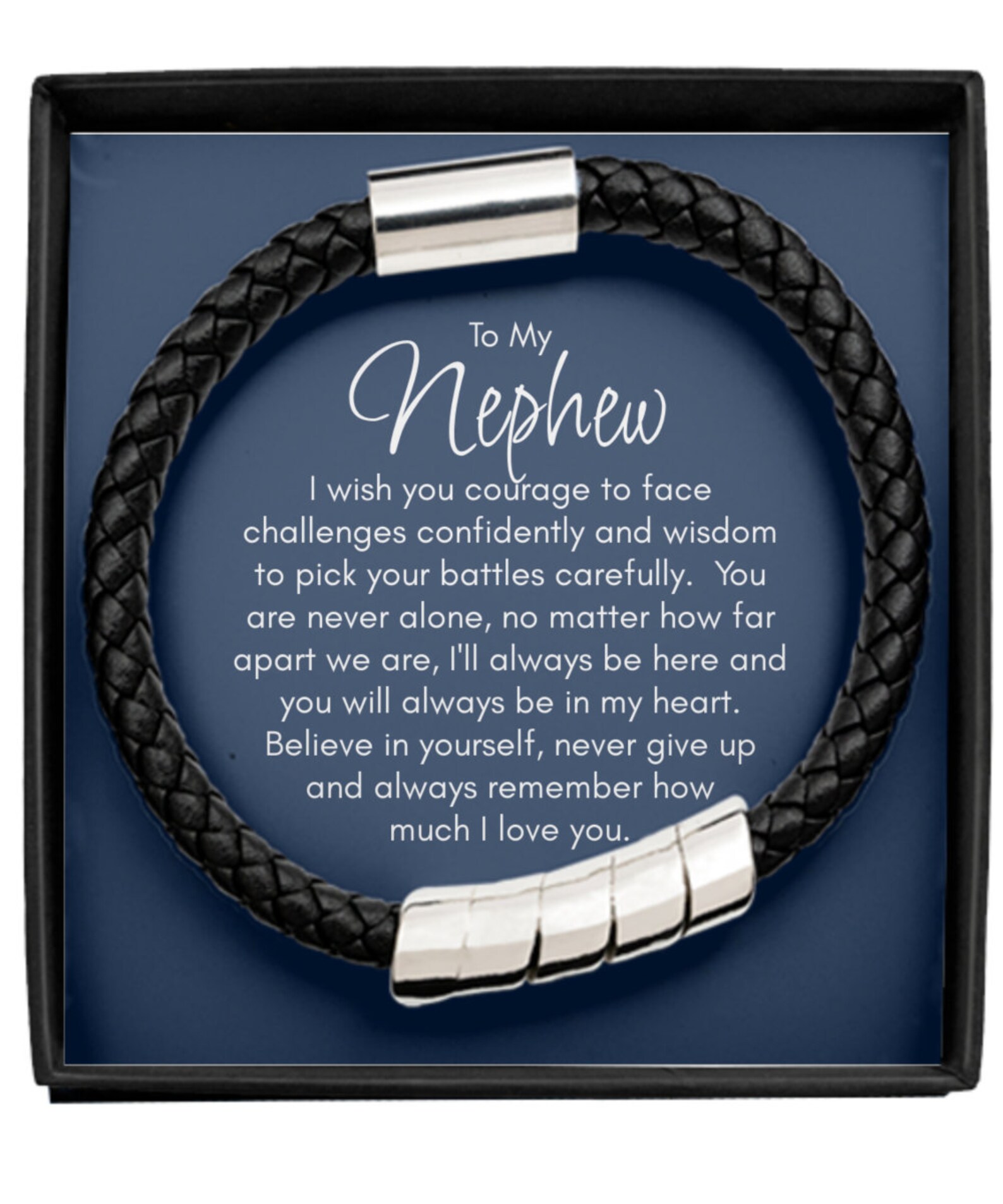 Gift for Nephew, to My Nephew Bracelet, Nephew Christmas, Birthday