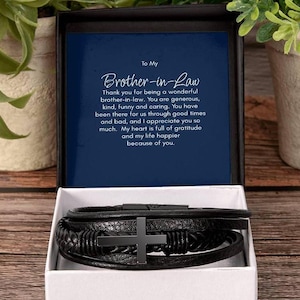 Brother in Law Bracelet, Gift for Best Brother in Law, Brother in Law Christmas, Birthday Gift, for My Brother in Law, Bro in Law Jewelry