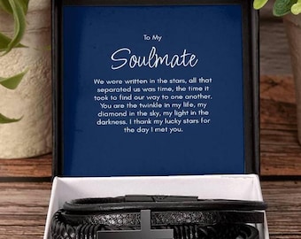 To My Soulmate Bracelet, Soulmate Gifts for Him, Soulmate Jewelry, Valentines, Anniversary, Christmas, Birthday Gifts, Soulmate Gift Ideas