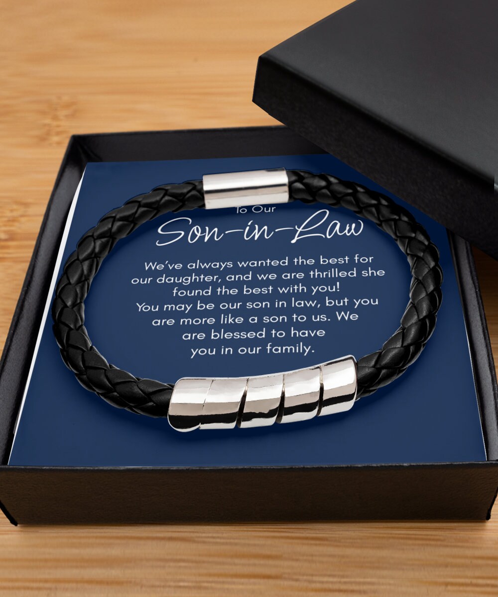 Son in Law Bracelet, Gift for Son in Law, Son in Law Christmas