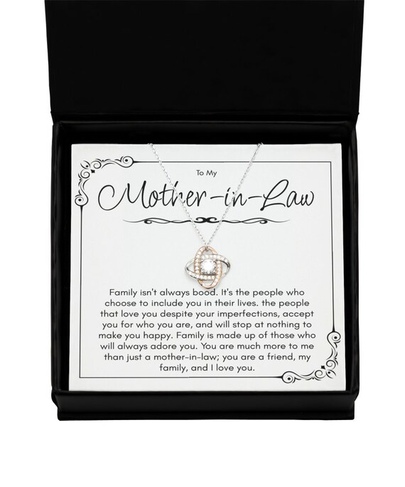 Mother in Law Necklace Mother in Law Christmas Birthday Wedding
