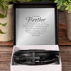 Brother Bracelet, Gift for Brother, Brother Christmas, Birthday Gifts, Big Brother, Little Brother Gifts, Jewelry for My Brother, Best Bro