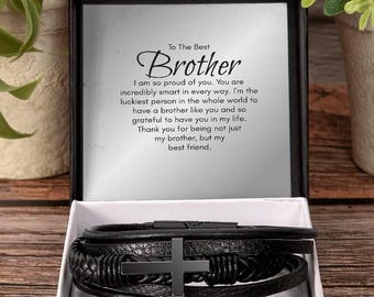 Brother Bracelet, Gift for Brother, Brother Christmas, Birthday Gifts, Big Brother, Little Brother Gifts, Jewelry for My Brother, Best Bro