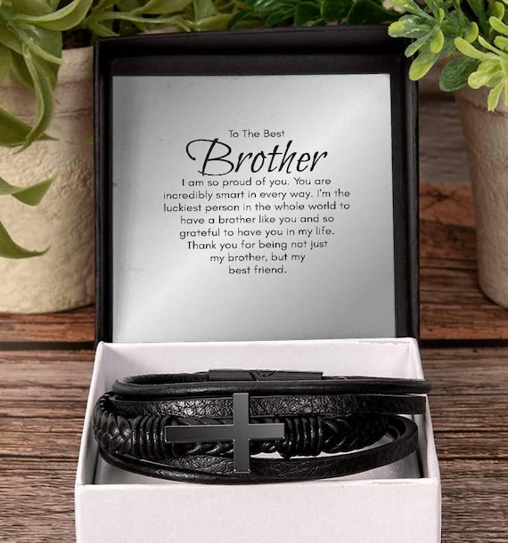 Portachiavi Personalizzato Per Fratello - Regalo Compleanno Con Incisione Speciale - Acciaio Inossidabile - Foto 2