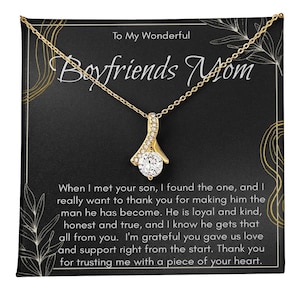 To My Boyfriends Mom, Gift for Boyfriends Mom, Mothers Day, BF Mom Jewelry, Necklace for Boyfriends Mom, Christmas, Birthday, Boyfriends Mom