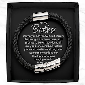 For My Brother Gifts, Best Brother Bracelet, Big Brother, Little Brother Gift Ideas, Brother Christmas, Birthday Gifts, Love You Brother