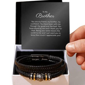 For My Brother Gifts, Best Brother Bracelet, Big Brother, Little Brother Gift Ideas, Brother Birthday Gifts, From Sister, Love You Brother