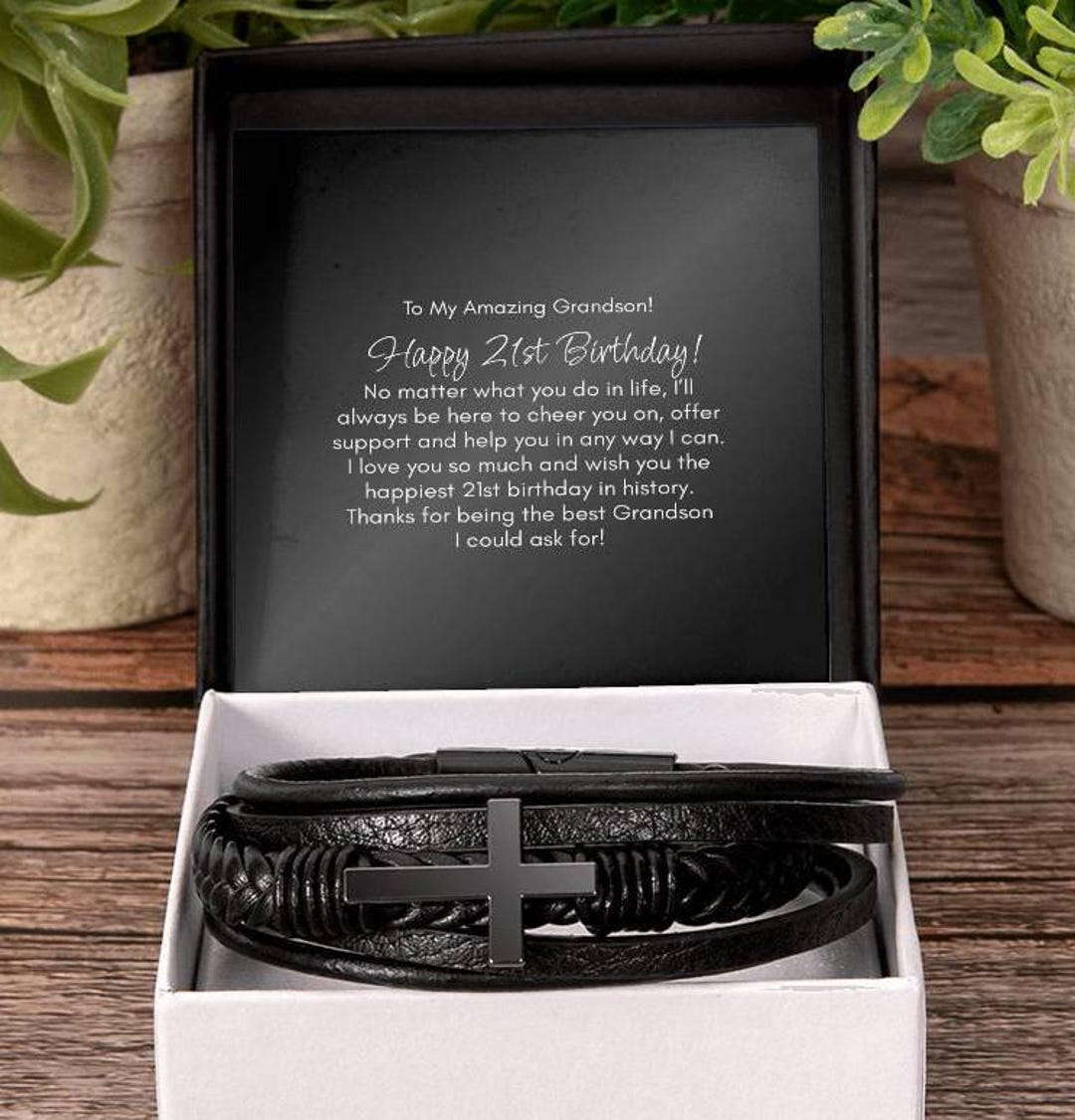 21st Birthday Gift For Grandson 21st Birthday Bracelet Jewelry For 21st-birthday-gift-for-grandson-21st-birthday-bracelet-jewelry-for
