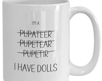 Gift for Puppeteer, Funny Puppet Master Coffee Mug, Thank You, Appreciation Present
