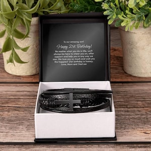 21. Geburtstagsgeschenk für den Sohn, alles Gute zum 21. Geburtstag, Armband für ihn, 21. Geburtstagsschmuck, von Mama und Papa, 21 Bday Geschenk für Sohn, Bester Sohn