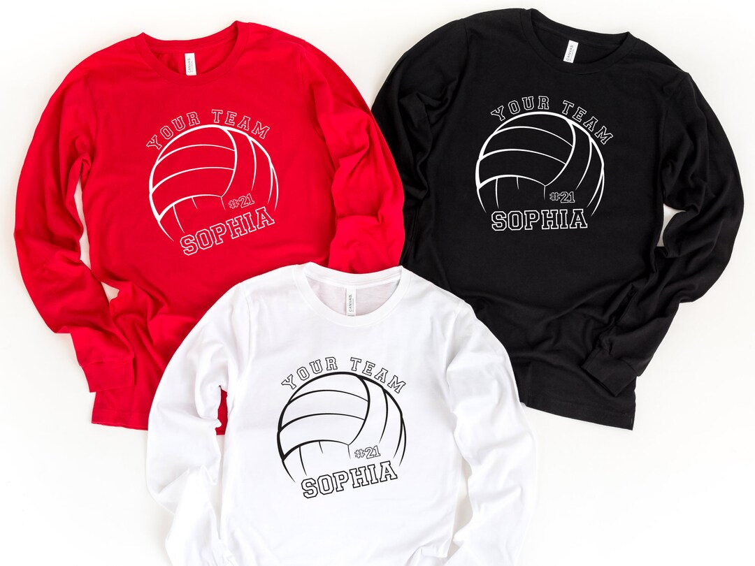 Custom Volleyball Long Sleeve Shirt, Game Day Shirt, Volleyball Gift