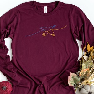 Free Bird Long Sleeve Shirt, Stop The War Shirt, Support Ukraine Long Sleeve Shirt, Pray For Ukraine Shirt, Stand With Ukraine Shirt image 3