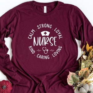 Nurse Long Sleeve Shirt, Gift For Nurse, Nurse Life Shirt, Nursing Student Long Sleeve Shirt, Nursing School Shirt, Nurse Appreciation Shirt