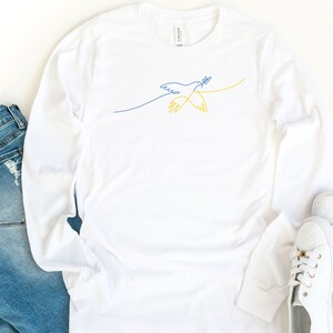 Free Bird Long Sleeve Shirt, Stop The War Shirt, Support Ukraine Long Sleeve Shirt, Pray For Ukraine Shirt, Stand With Ukraine Shirt image 7