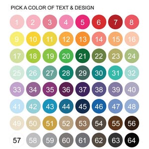a large number of different colored circles