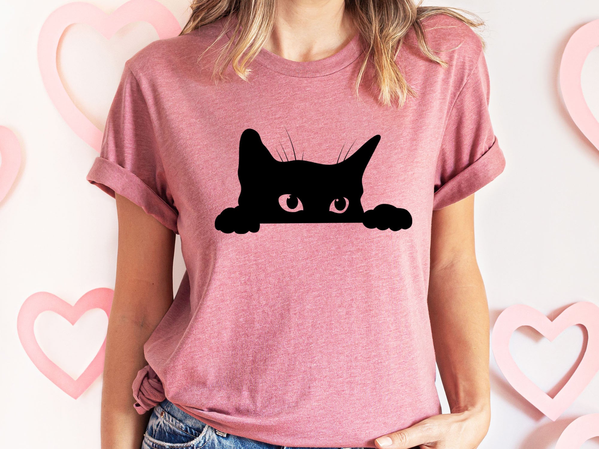 Cat Shirt Cat Lover Shirt Black Cat Shirt Cat Owner Gift Etsy