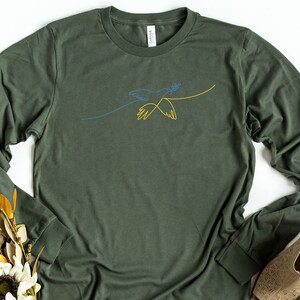 Free Bird Long Sleeve Shirt, Stop The War Shirt, Support Ukraine Long Sleeve Shirt, Pray For Ukraine Shirt, Stand With Ukraine Shirt image 5