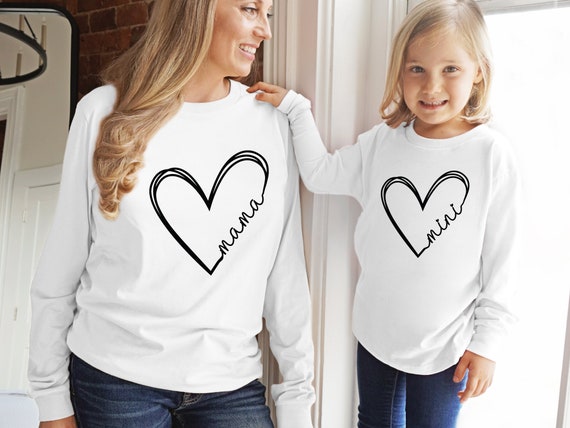 Mommy and me long sleeve shirt sale