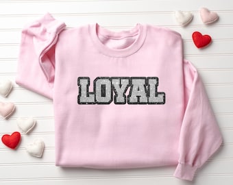 Personalized Glitter Sweatshirt: Custom Sparkle Text, Unisex Fit