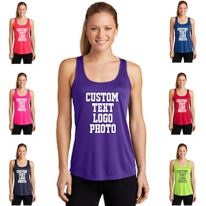 Custom Performance Racerback Tank - Moisture-Wicking, Lightweight, Athletic Gym Top, Personalized Workout Tank