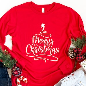 Christmas Long Sleeve Shirt, Christmas Gift, Merry Christmas Tee, Merry Christmas Long Sleeve Shirt