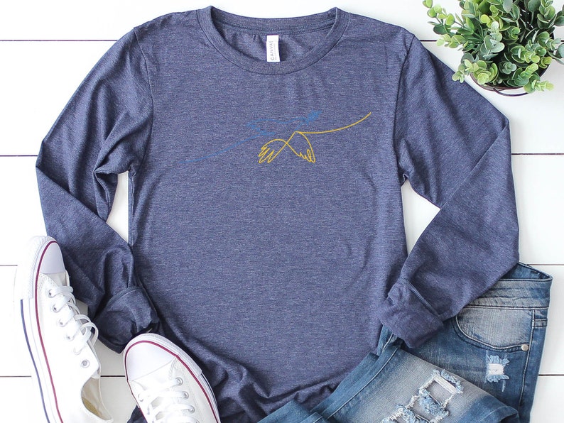 Free Bird Long Sleeve Shirt, Stop The War Shirt, Support Ukraine Long Sleeve Shirt, Pray For Ukraine Shirt, Stand With Ukraine Shirt image 6
