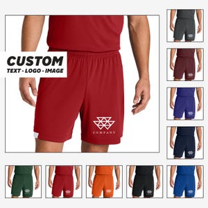 Personalized Performance Shorts - Moisture-Wicking Workout Shorts, Custom Gym Shorts, Quick-Dry Training Shorts, Sports Team Custom Shorts