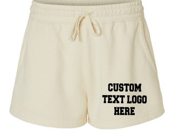 Create Your Custom Text Women's Fleece Shorts - Experience Unmatched Comfort with Your Personal Style Cozy & Stylish Personalized Loungewear