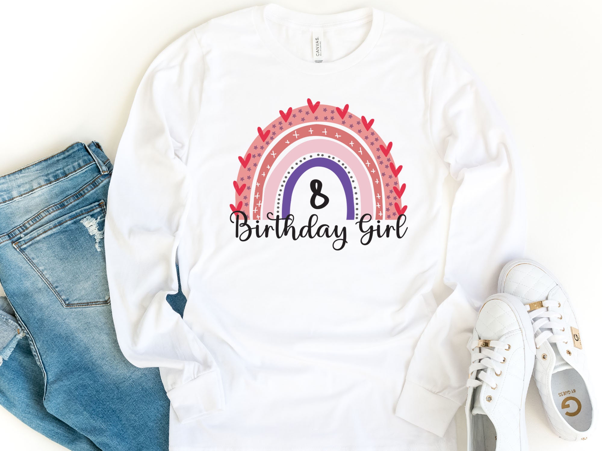 8th BIRTHDAY GIRL, 8th Birthday Charm Bracelet, 8 Year Old Daughter  Birthday Gift Idea, Girls Eighth Birthday Gift, 8 Year Old Girl Birthday 