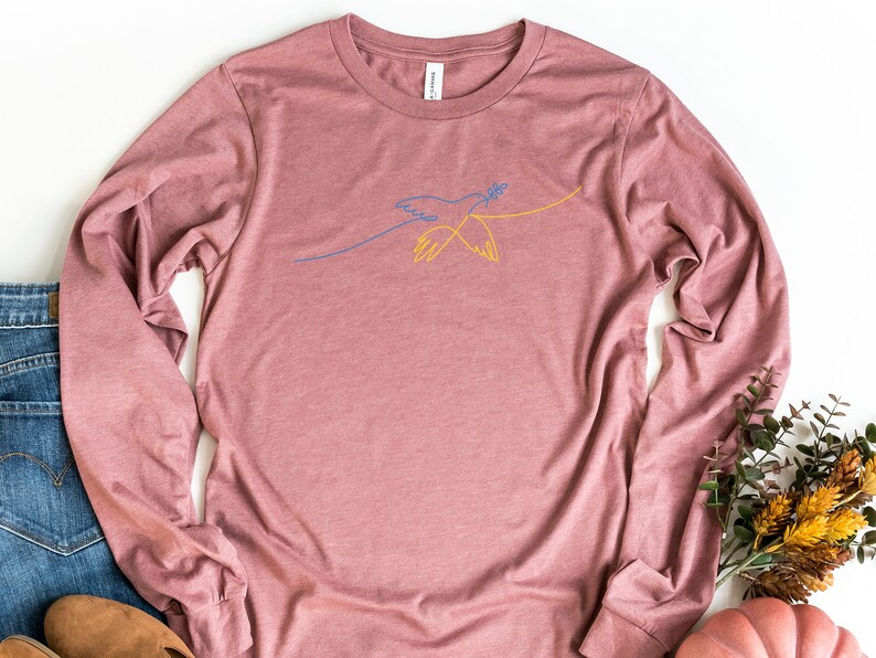 Free Bird Long Sleeve Shirt, Stop The War Shirt, Support Ukraine Long Sleeve Shirt, Pray For Ukraine Shirt, Stand With Ukraine Shirt image 4