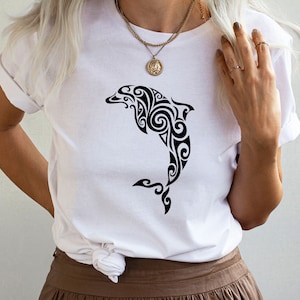 Floral Dolphin Shirt, Dolphin Lover Shirt, Animal Lover Gift, Cute Dolphin Shirt, Animal Shirt, Dolphin Lover Gift, Animal Lover Tee