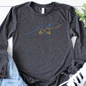 Free Bird Long Sleeve Shirt, Stop The War Shirt, Support Ukraine Long Sleeve Shirt, Pray For Ukraine Shirt, Stand With Ukraine Shirt image 1