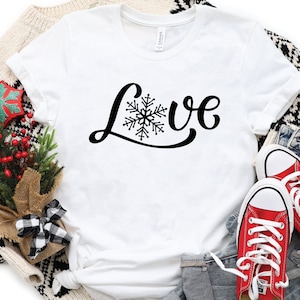 Love Shirt, Winter Shirt, Winter Lover Shirt, Snowflake Shirt, Winter Gift, Winter Season Shirt, Winter Lover Gift, Christmas Shirt